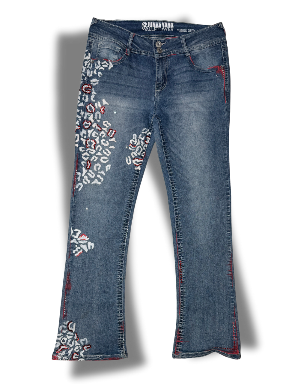 Leopard in Waiting Denim