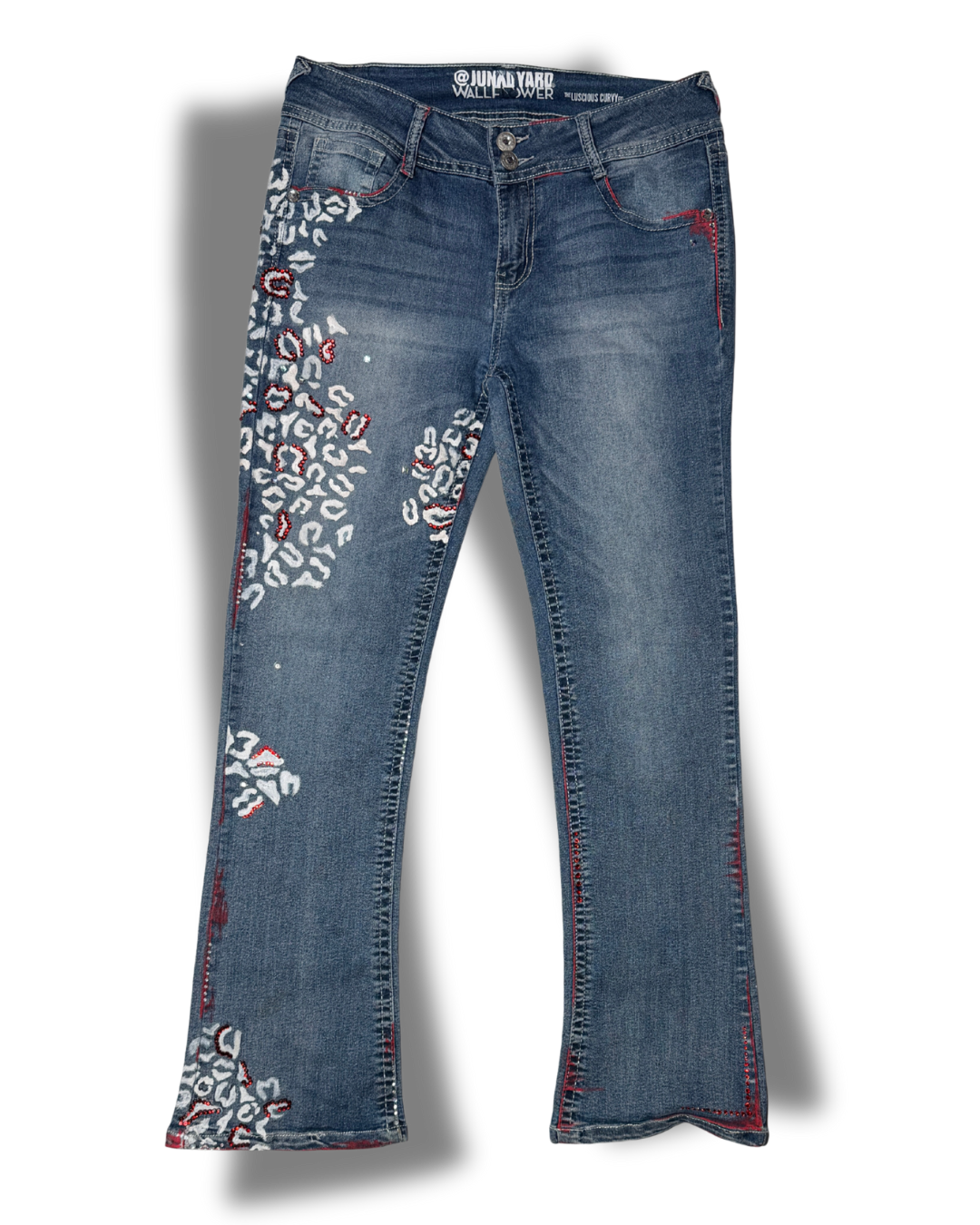 Leopard in Waiting Denim