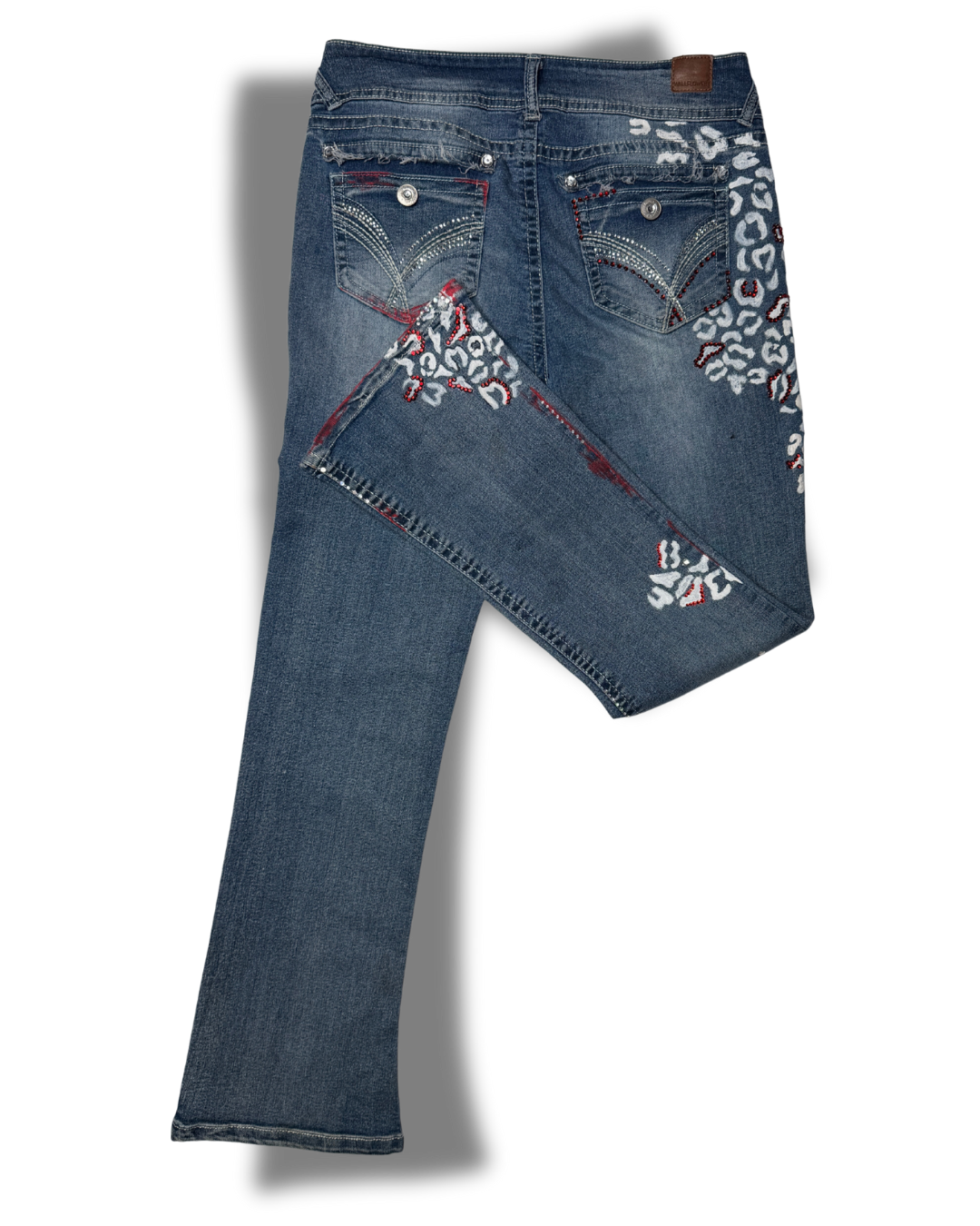 Leopard in Waiting Denim