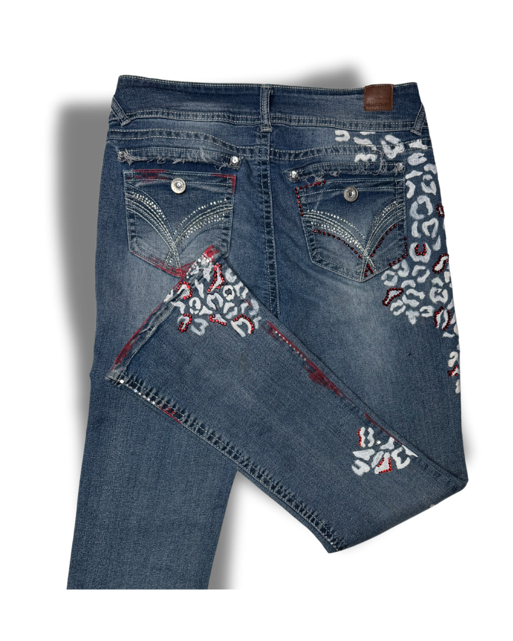 Leopard in Waiting Denim