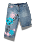 first day of spring denim capri