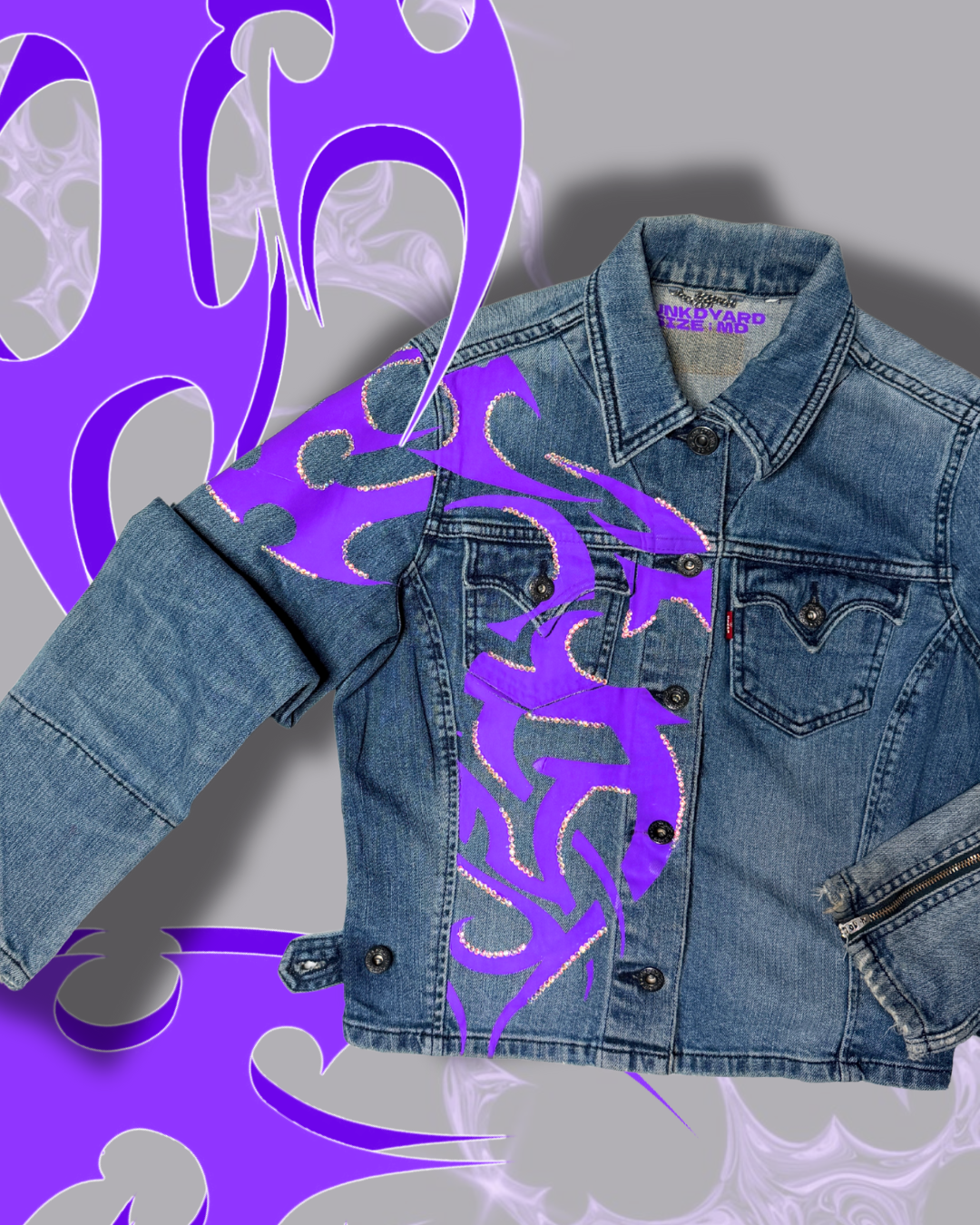 Purple Drift Denim Jacket